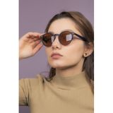 LUNOX (201) Carlo Mat Lacivert Polarize Unisex Güneş Gözlüğü Lacivert Mat