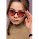 LUNOX (230) Kathalina Siyah Unisex Güneş Gözlüğü Parlak Siyah