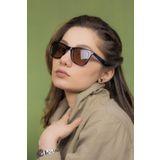 LUNOX (233) Bruna Lacivert Polarize Unisex Güneş Gözlüğü Parlak Lacivert