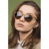 LUNOX (246) Caprina Mat Hardal Unisex Güneş Gözlüğü Mat Hardal