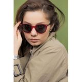LUNOX (277) Mithra Bordo Polarize Unisex Güneş Gözlüğü Bordo