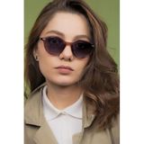 LUNOX (281) Tino Gül Kurusu Polarize Unisex Güneş Gözlüğü Gül Kurusu