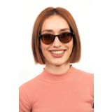 LUNOX (323) Kalf Kahve Unisex Kemik Güneş Gözlüğü Kahverengi