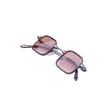 LUNOX (631) Metal Unisex Uv Korumalı Güneş Gözlüğü Koyu Kahve