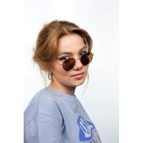 LUNOX (680) Ünisex Metal Gold Kahve Güneş Gözlüğü Gold Kahve