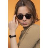 LUNOX (749) Lucia Siyah Unisex Güneş Gözlüğü Parlak Siyah