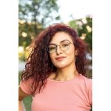 LUNOX (793) Unisex Metal Mavi Işık Korumalı Gözlük Bilgisayar Ekran Gözlüğü Siyah