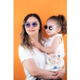 Lunox Anne Kız Çocuk Kombin Kristal Güneş Gözlüğü ( Mor Cam )