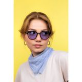 Lunox Evan Unisex Güneş Gözlüğü - Mor - Siyah