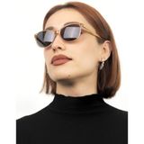 Lunox Lagertha Krem - Siyah Cateye Kadın Güneş Gözlüğü