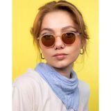 Lunox Lucia Krem Ünisex Güneş Gözlüğü ( Siyah Sap )