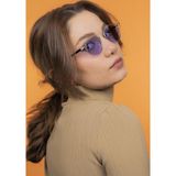 Lunox Lucia Kristal Mor Cam Unisex Güneş Gözlüğü
