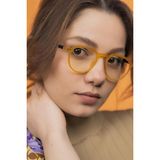 Lunox Lucia Mat Hardal Unisex Ekran Gözlüğü ( Siyah Sap Detaylı )