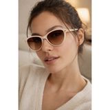 Lunox Mathilda Cateye Uv Korumalı Kadın Güneş Gözlüğü - 001-Beyaz