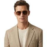 Lunox Phedra Unisex Metal Güneş Gözlüğü - Altın