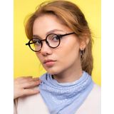 Lunox Retro Yuvarlak Mavi Işık Korumalı Bilgisayar Ekran Gözlüğü