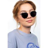 Lunox Ünisex Metal Siyah Güneş Gözlüğü ( Gümüş Çerçeve )