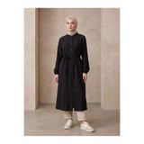 Lunsera Store Hakim Yaka Uzun Tunik-Siyah