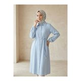 Lunsera Store Uzun Tensel Tunik-Mavi