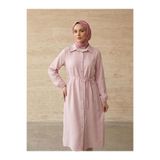 Lunsera Store Uzun Tensel Tunik-Pembe