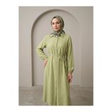 Lunsera Store Uzun Tensel Tunik-YAĞ YEŞİLİ