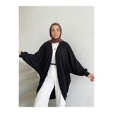 Lunsera Store Yarasa Kol Hırka-Siyah