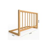 Lunvia Star 75x50 cm Doğal Ahşap Yatak Bariyeri Güvenlik Bariyeri - Hemnes Divan Uyumlu