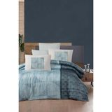 Luoca Patisca Baskılı Saten Çift Kişilik Nevresim Takımı Hacker Mint - 200 x 220 cm