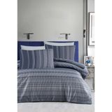 Luoca Patisca Baskılı Saten Çift Kişilik Nevresim Takımı Sırıus - Antrasit - 200 x 220 cm