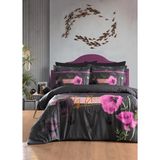Luoca Patisca Dijital Saten Çift Kişilik Nevresim Takımı Pretty - Siyah - 200 x 220 cm