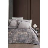 Luoca Patisca Dijital Saten Tek Kişilik Nevresim Takımı Boss Gri - 160 x 220 cm