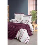 Luoca Patisca Fontana Çift Kişilik Yatak Örtülü Nevresim Takımı Mürdüm - 200 x 220 cm