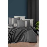 Luoca Patisca Maxwell Çift Kişilik Yatak Örtülü Nevresim Takımı Gri - 200 x 220 cm