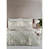 Luoca Patisca Ranforce Tek Kişilik Nevresim Takımı Delda - Bej - 160 x 220 cm