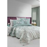 Luoca Patisca Ranforce Tek Kişilik Nevresim Takımı Kenzo - 160 x 220 cm - Mint Yeşili