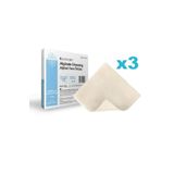 luofucon Aljinat Yara Örtüsü 10x10cm 3'lü Paket Yüksek Emici Pansuman