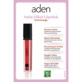 Luord-Store Aden Satin Effect Lipstick - Saten Etkili Likit Ruj 06 Vivid Orange(Canlı Turuncu)