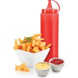 Luord-Store Ketçap Şişesi - 1000ML Dev Boy Kırmızı - 00 Beyaz