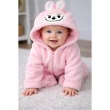 Lupi Peluş Tulum Bebek Kışlık Tulum TYC5990F2B1394482E5930600, Pembe, 3 Ay
