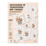 Lupi Yenge Amca Yazılı Zıbın Bebek Alt Üst Takım Hastane Çıkışı Seti, Yenidoğan