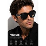 LUPİX Polarize Erkek Güneş Gözlüğü UV400 Korumalı Siyah Çerçeve – Parlama Önleyici Hafif Premium Tasarım