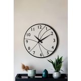LUPOKRAFT Dekoratif Yeni Modern Hadar Beyaz Ahşap Duvar Saati 48cm BEYAZ 48 x 48
