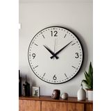 LUPOKRAFT Dekoratif Yeni Modern Rasalhague Ahşap Duvar Saati 48cm BEYAZ 48 x 48