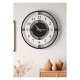 LUPOKRAFT Modern Ahşap Duvar Saati Kepler-1649 - Büyük Boy 3D Tasarım Dekoratif Salon Ofis Saati 48cm