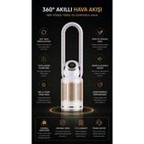 Lupos Hepa 13 Aktif Karbon Filtre ve İyonizer 100m2 Akıllı Dijital Ekran Hava Temizleme Makinası ( Isıtma ve Serinleme) - Gold