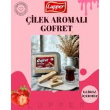 Lupper Çilek Aromalı Gofret 450 gr (Glikossuz)