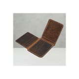 Luqa Leather %100 Hakiki Deri El Yapımı Erkek Cüzdanı | Minimalist Tasarım | Kartlık | Kahverengi