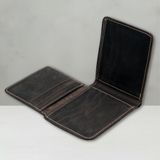 Luqa Leather %100 Hakiki Deri El Yapımı Erkek Cüzdanı | Minimalist Tasarım | Kartlık | Siyah