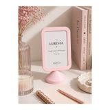 LUREVIA 10x15 cm Pembe Masaüstü Fotoğraf Çerçevesi ABS Plastik Polistiren Korumalı Dekoratif Çerçeve
