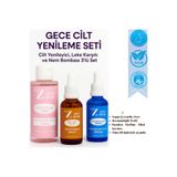 Lurji 3’lü Gece Cilt Yenileme Seti | Glikolik Tonik + Leke Serumu + Hyaluronik Asit